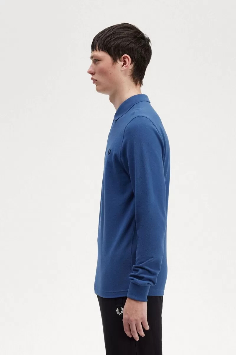 fred perry m6006 mens shirt midnight blue