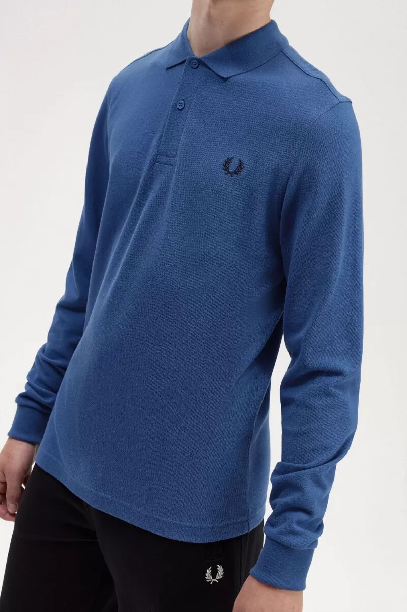 fred perry m6006 mens shirt midnight blue
