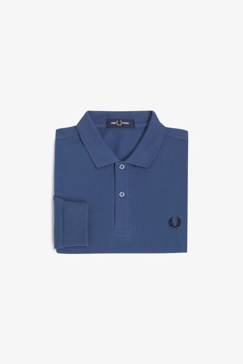 fred perry m6006 mens shirt midnight blue