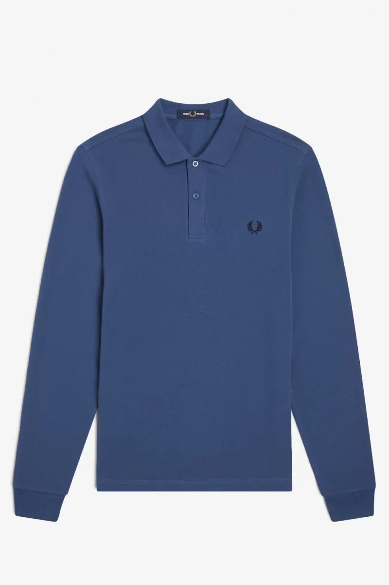 fred perry m6006 mens shirt midnight blue