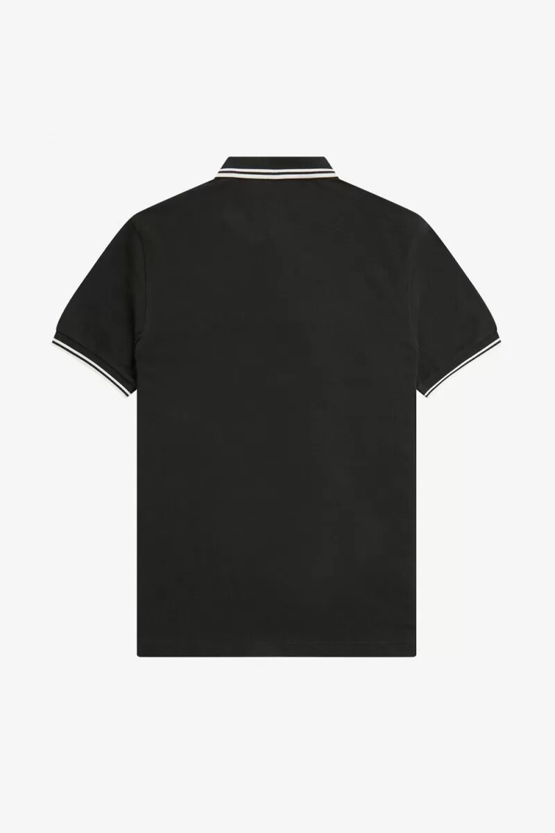 fred perry m3600 mens shirt night green snow white