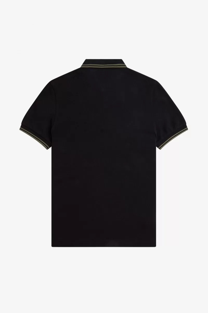 fred perry m3600 mens shirt black field green