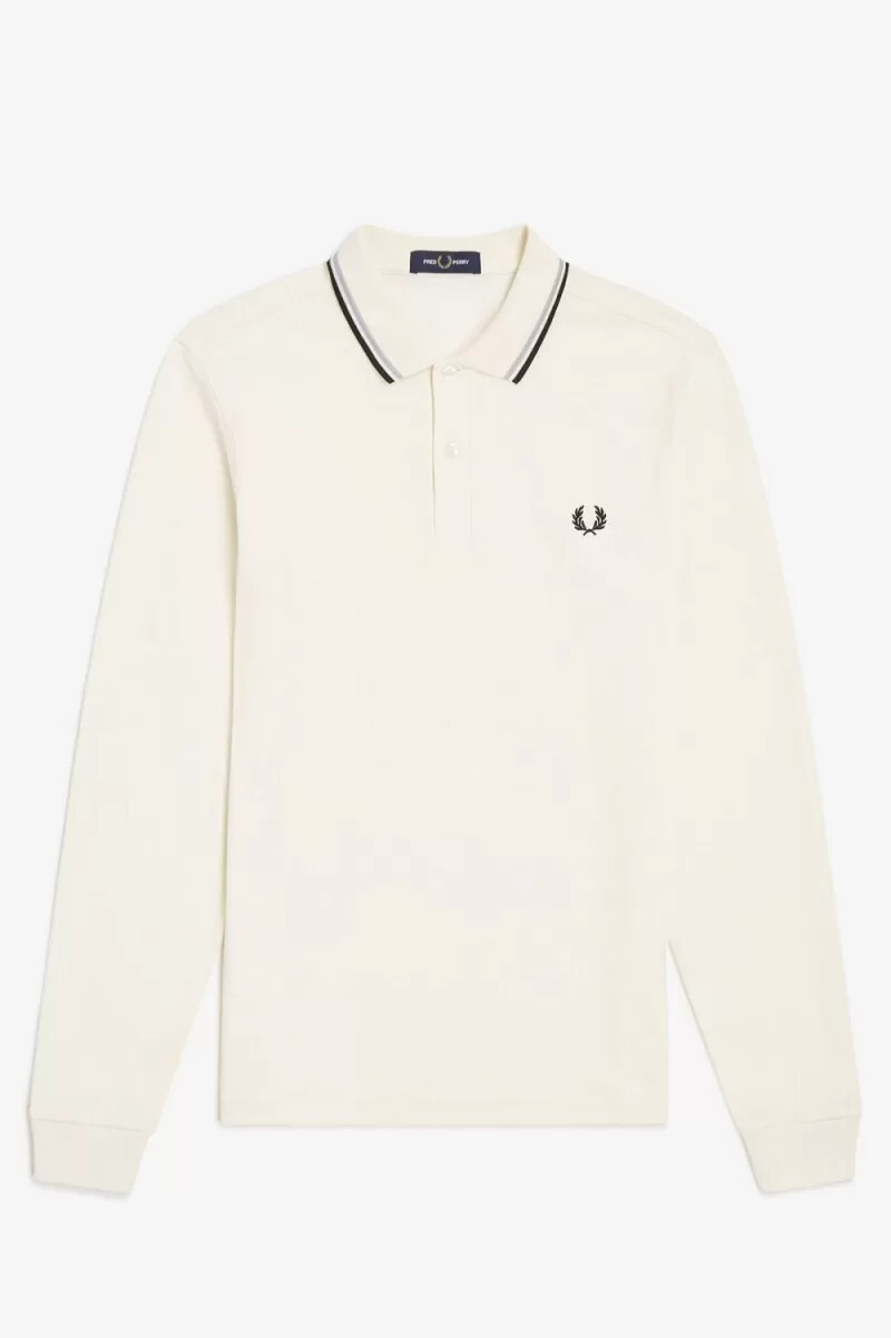 fred perry m3636 mens shirt beige grey black