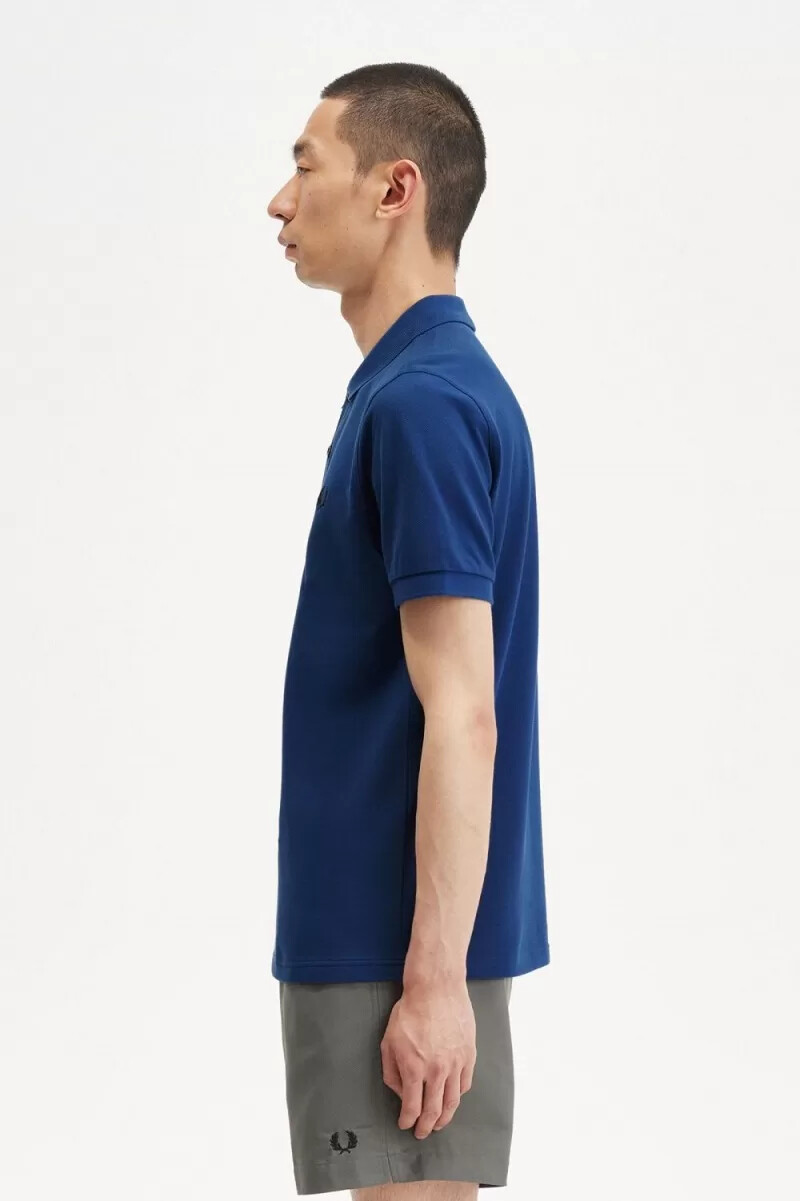 fred perry m6000 mens shirt shaded cobalt navy
