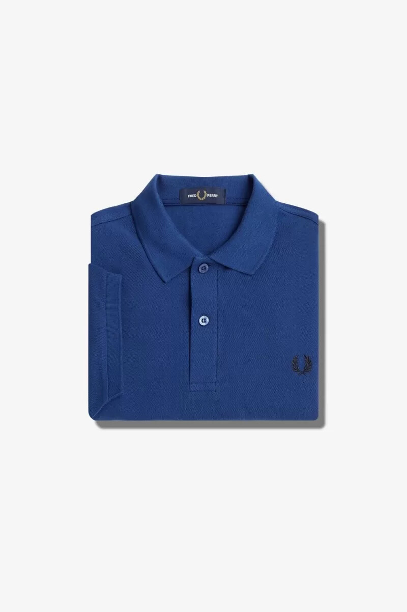 fred perry m6000 mens shirt shaded cobalt navy