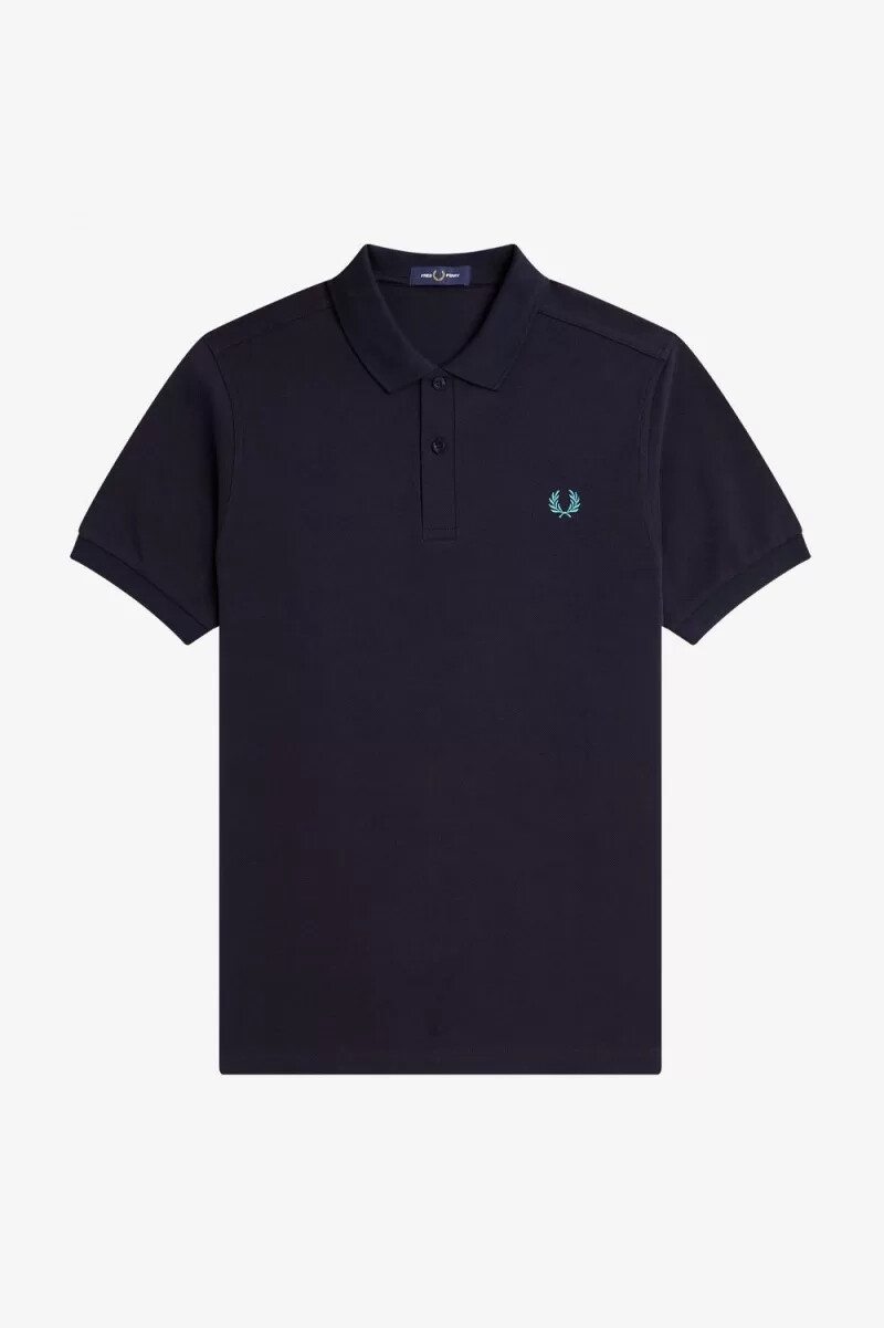 fred perry m6000 mens shirt navy deep mint