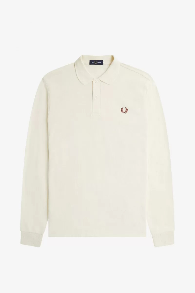 fred perry m6006 mens shirt beige whisky brown