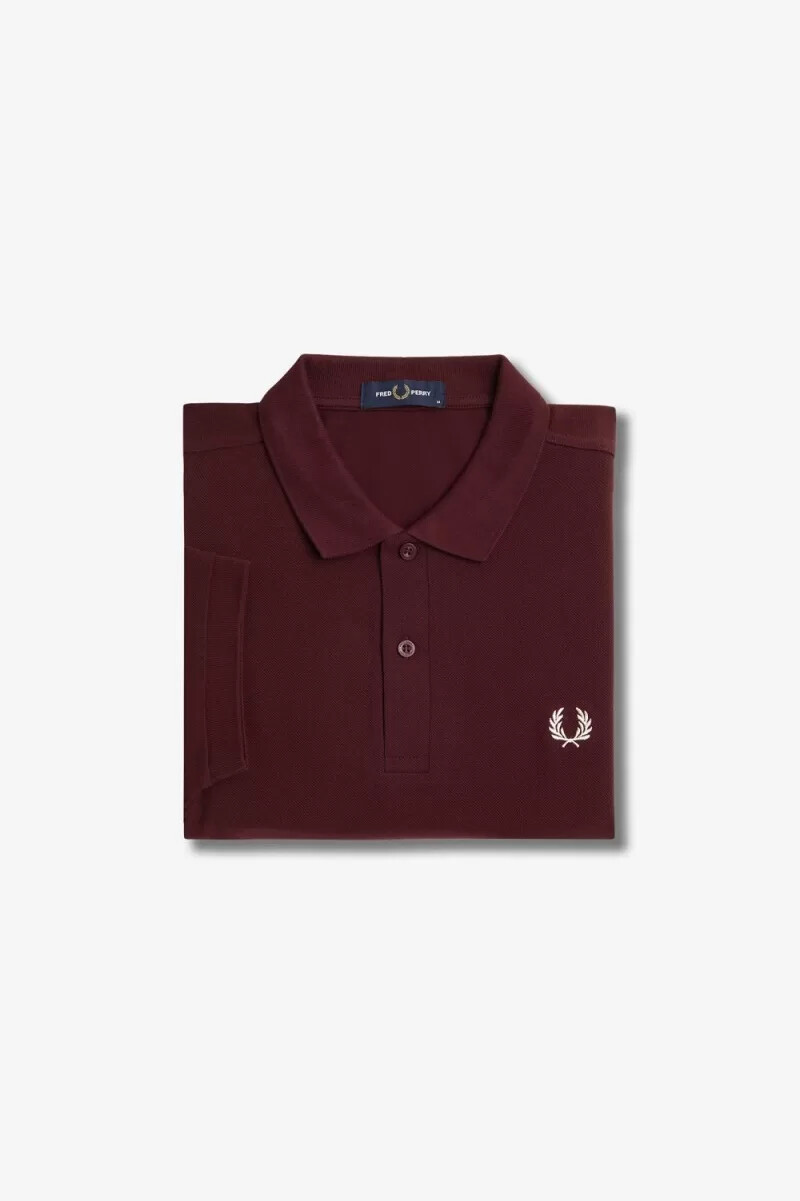 fred perry m6000 mens shirt oxblood beige