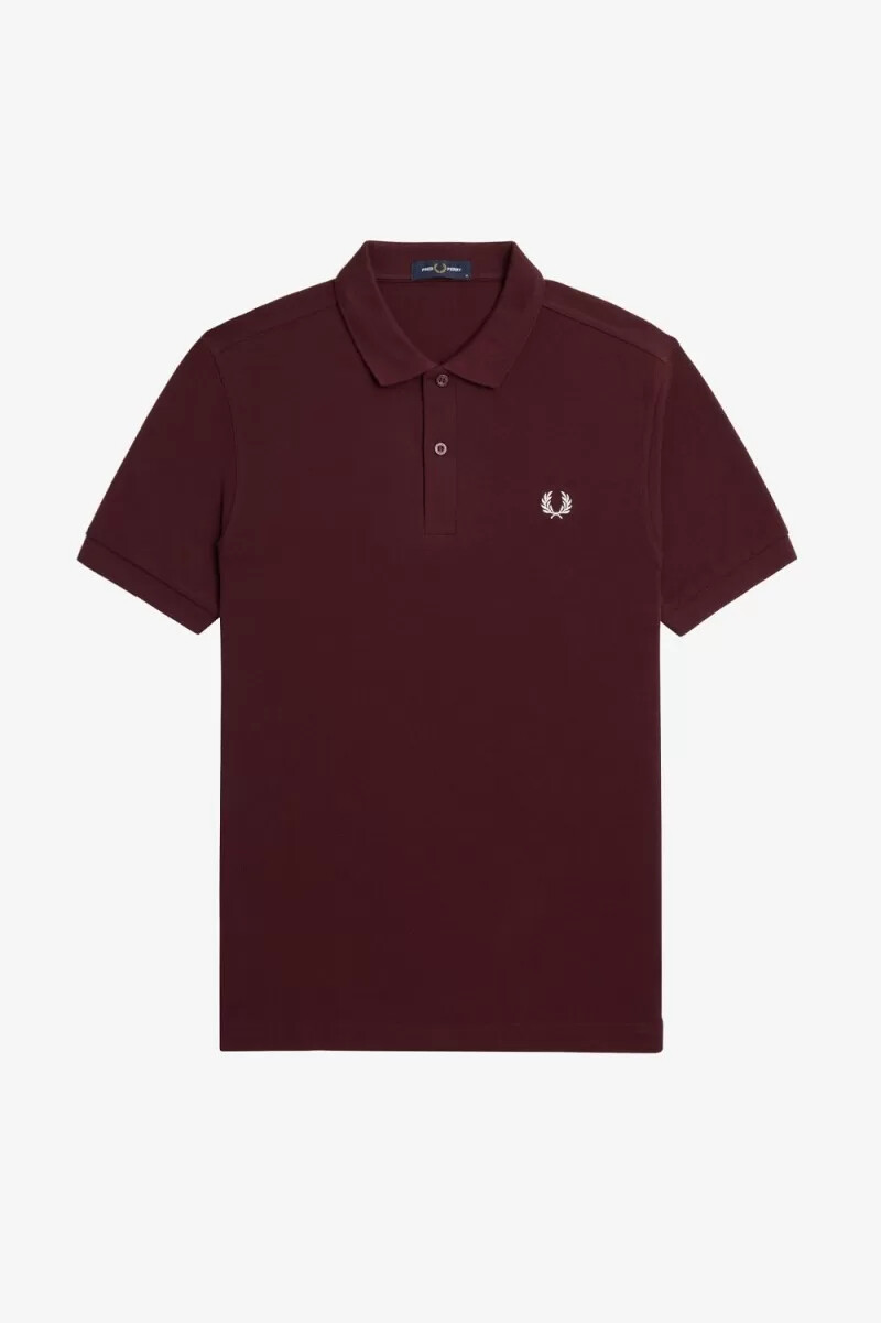 fred perry m6000 mens shirt oxblood beige