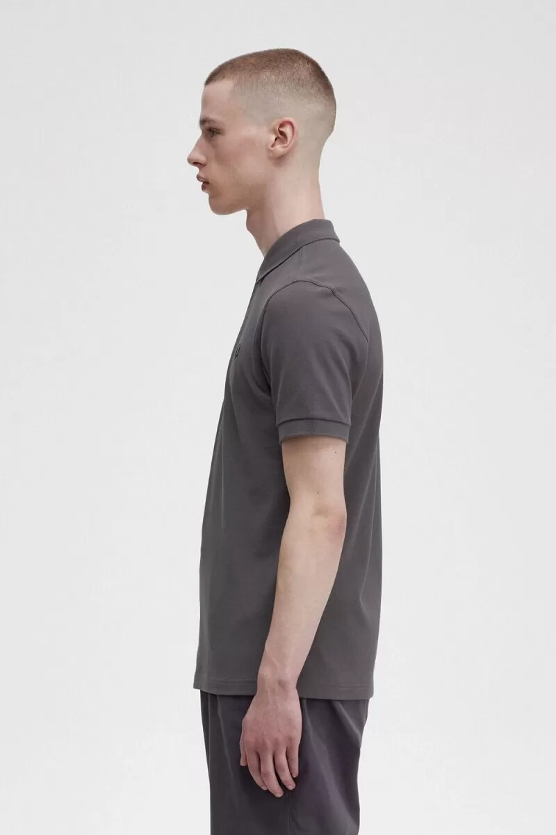 fred perry m6000 mens shirt gunmetal black
