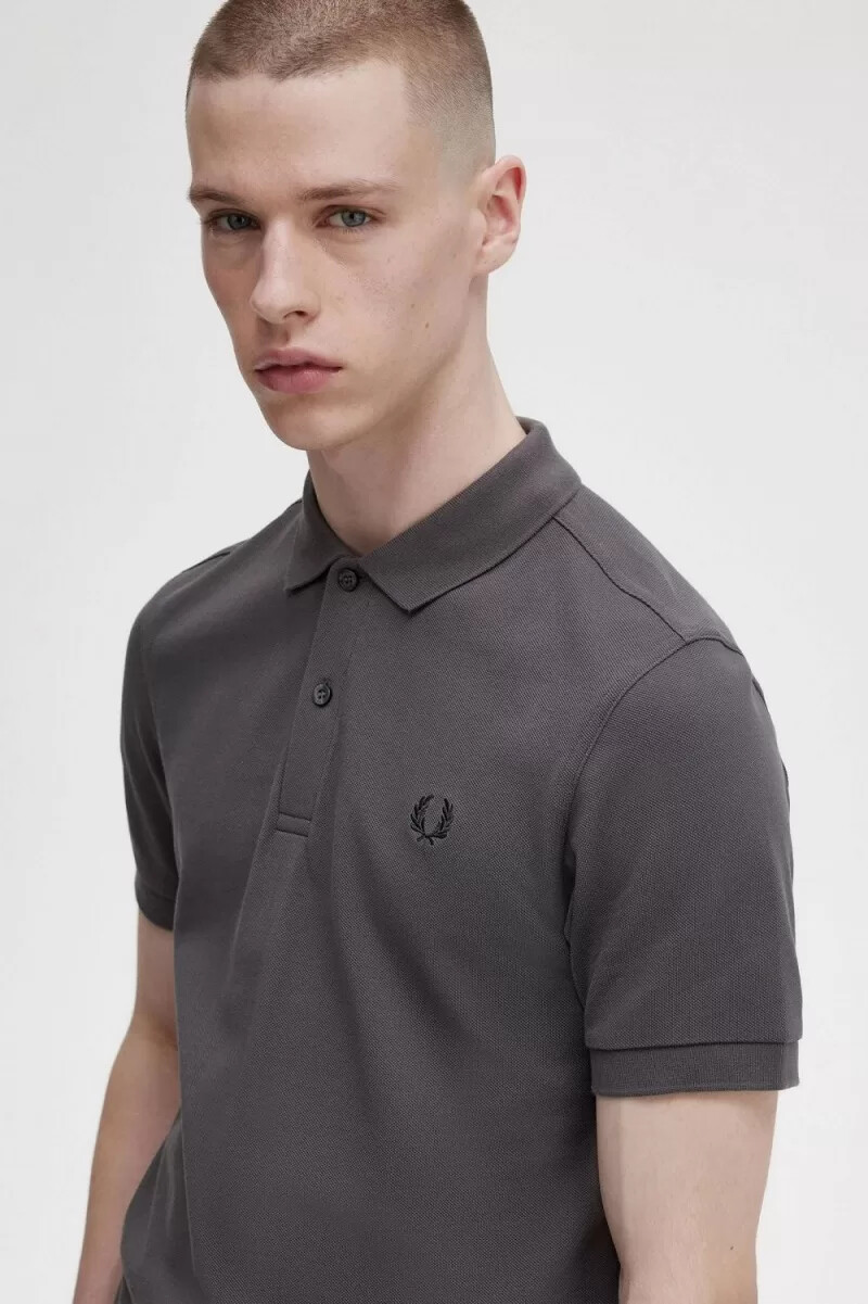fred perry m6000 mens shirt gunmetal black