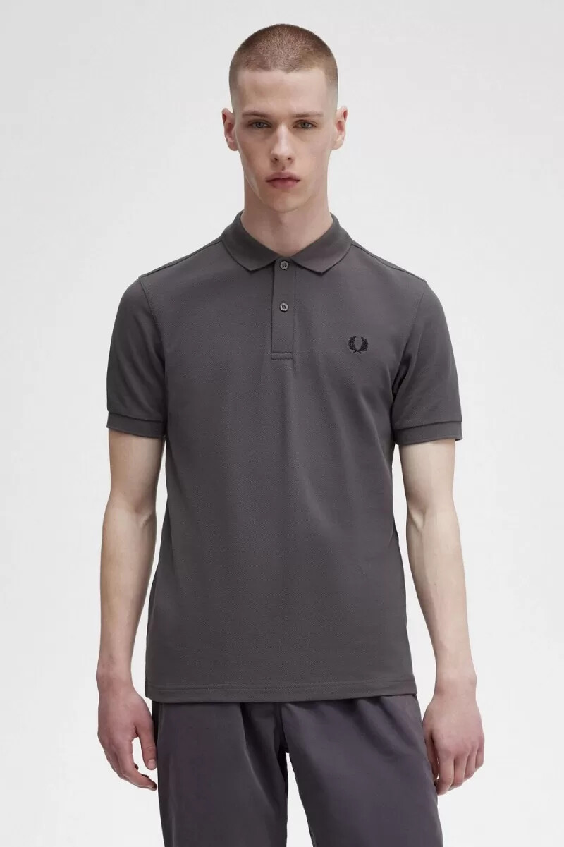 fred perry m6000 mens shirt gunmetal black