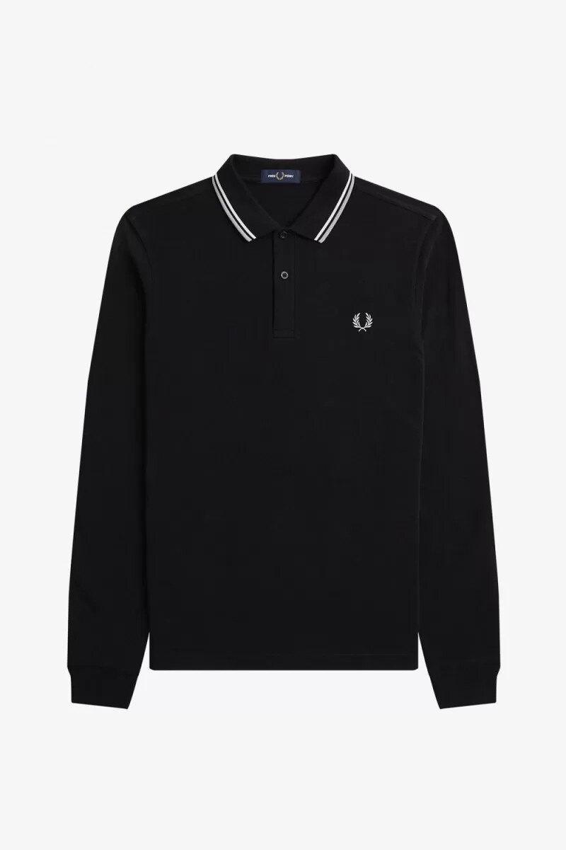 fred perry m3636 mens shirt black beige limestone