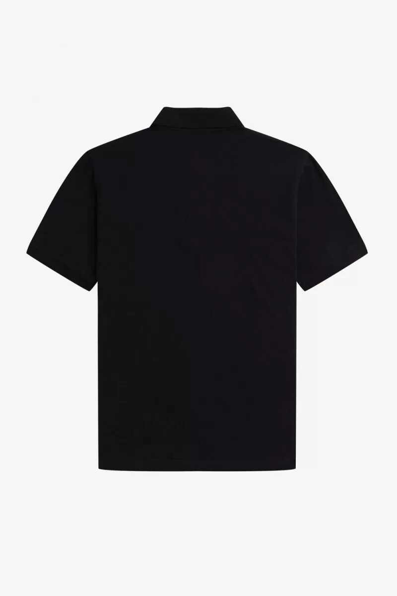 fred perry m3 mens shirt black whisky brown