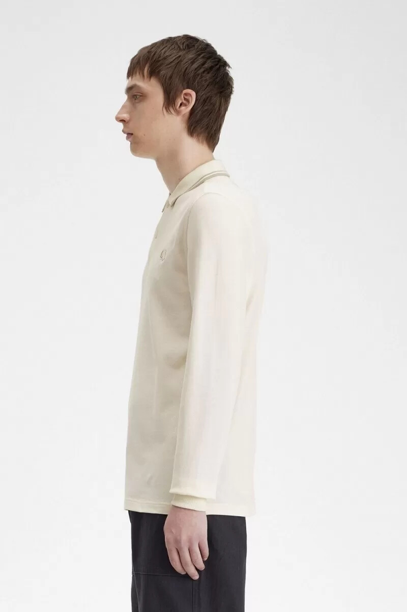 fred perry m3636 mens shirt beige oatmeal oatmeal