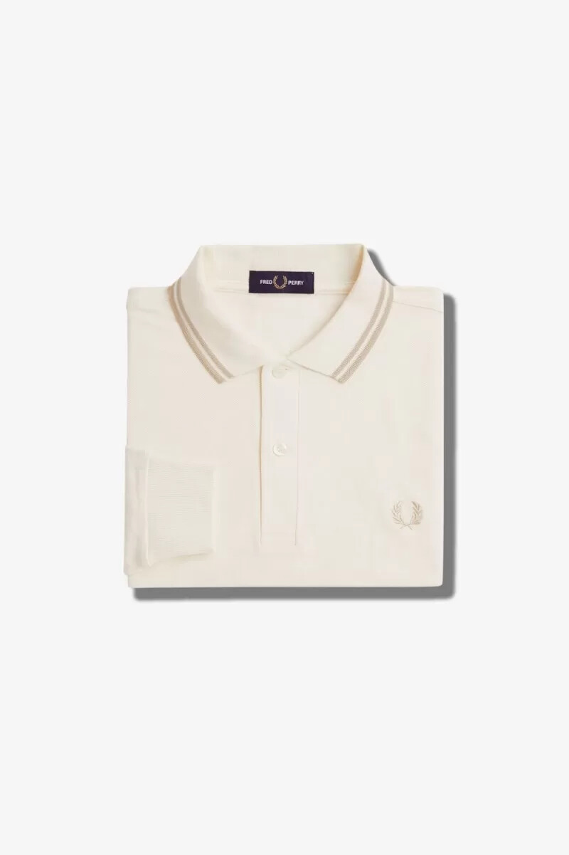 fred perry m3636 mens shirt beige oatmeal oatmeal