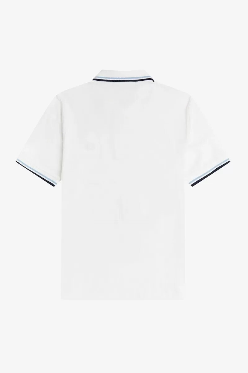 fred perry m12 mens shirt white aqua navy