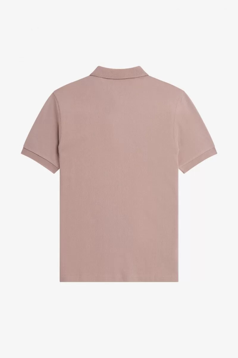 fred perry m6000 mens shirt dark pink burnt tobacco