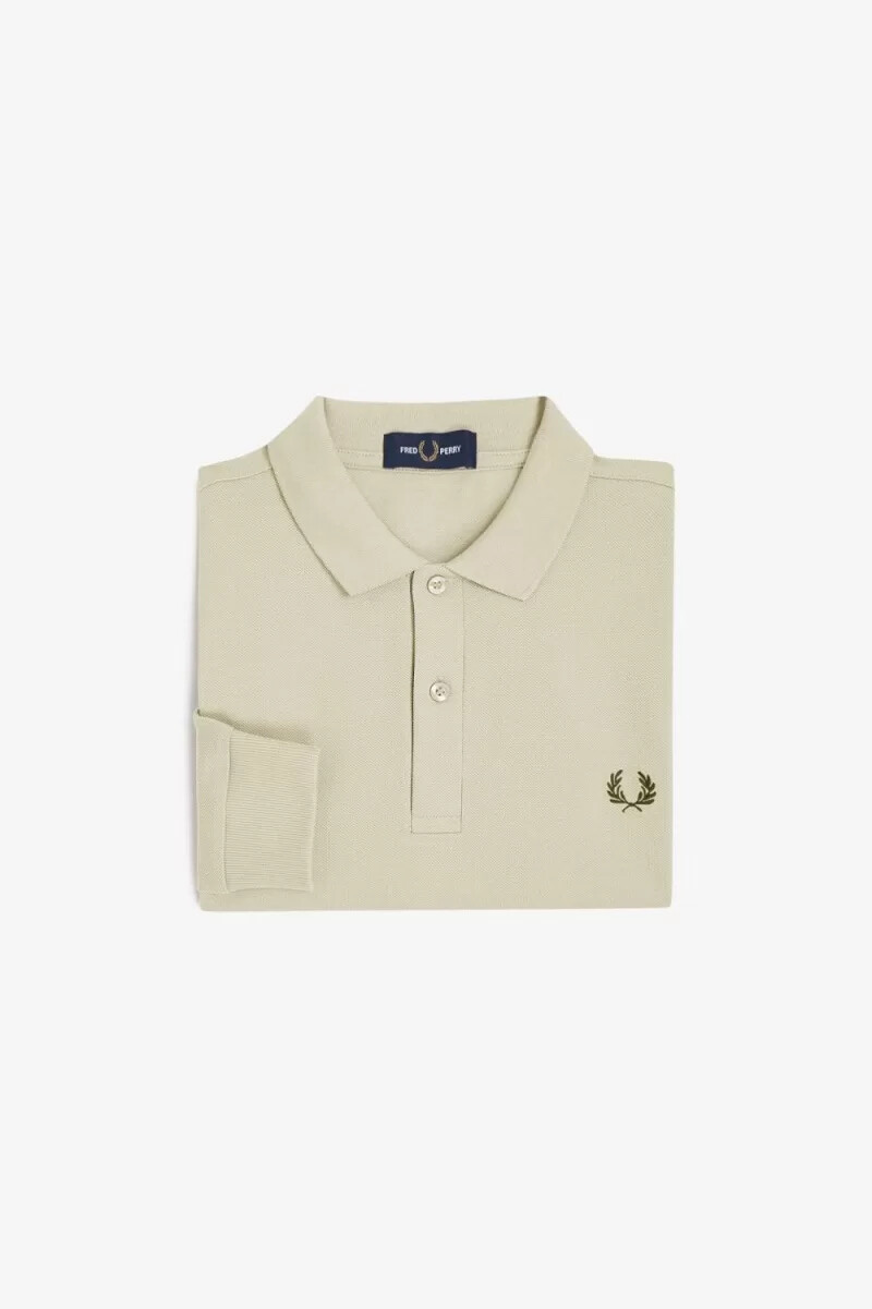 fred perry m6006 mens shirt oatmeal field green