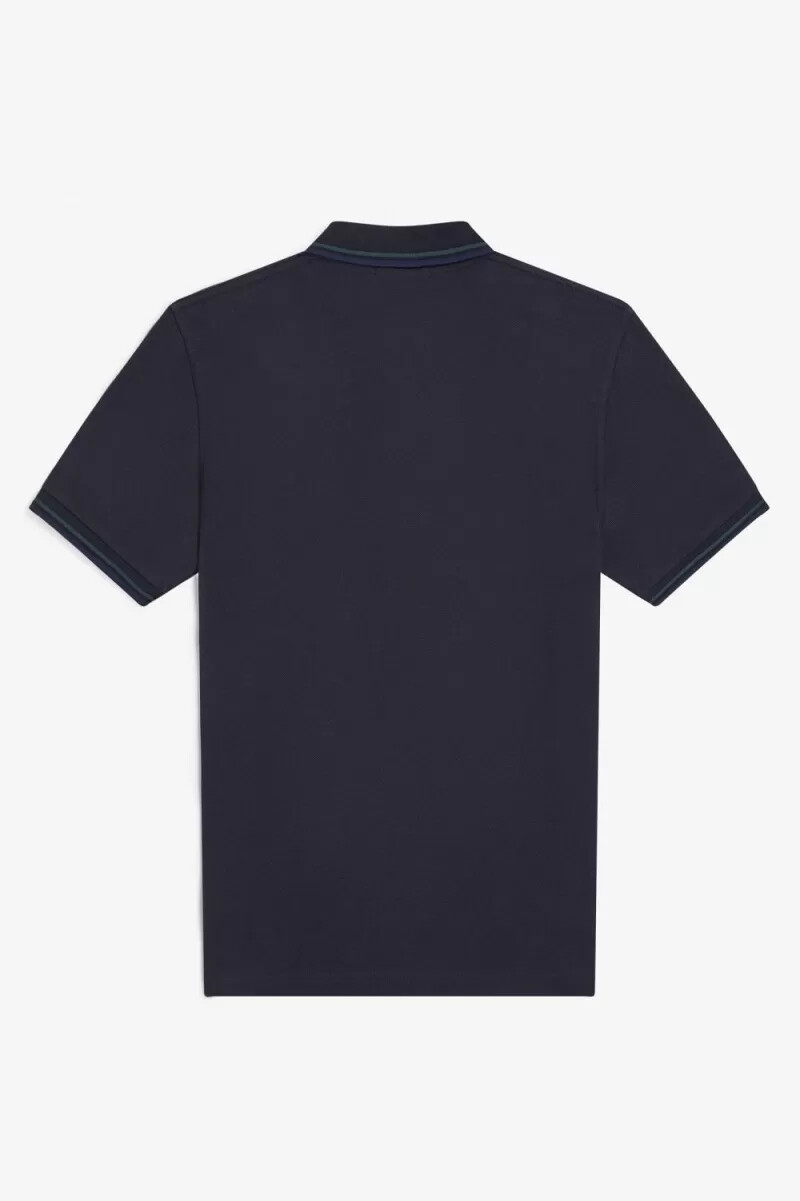 fred perry m12 mens shirt navy petrol blue french navy
