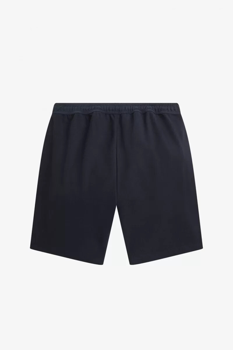 fred perry reverse tricot mens shorts navy