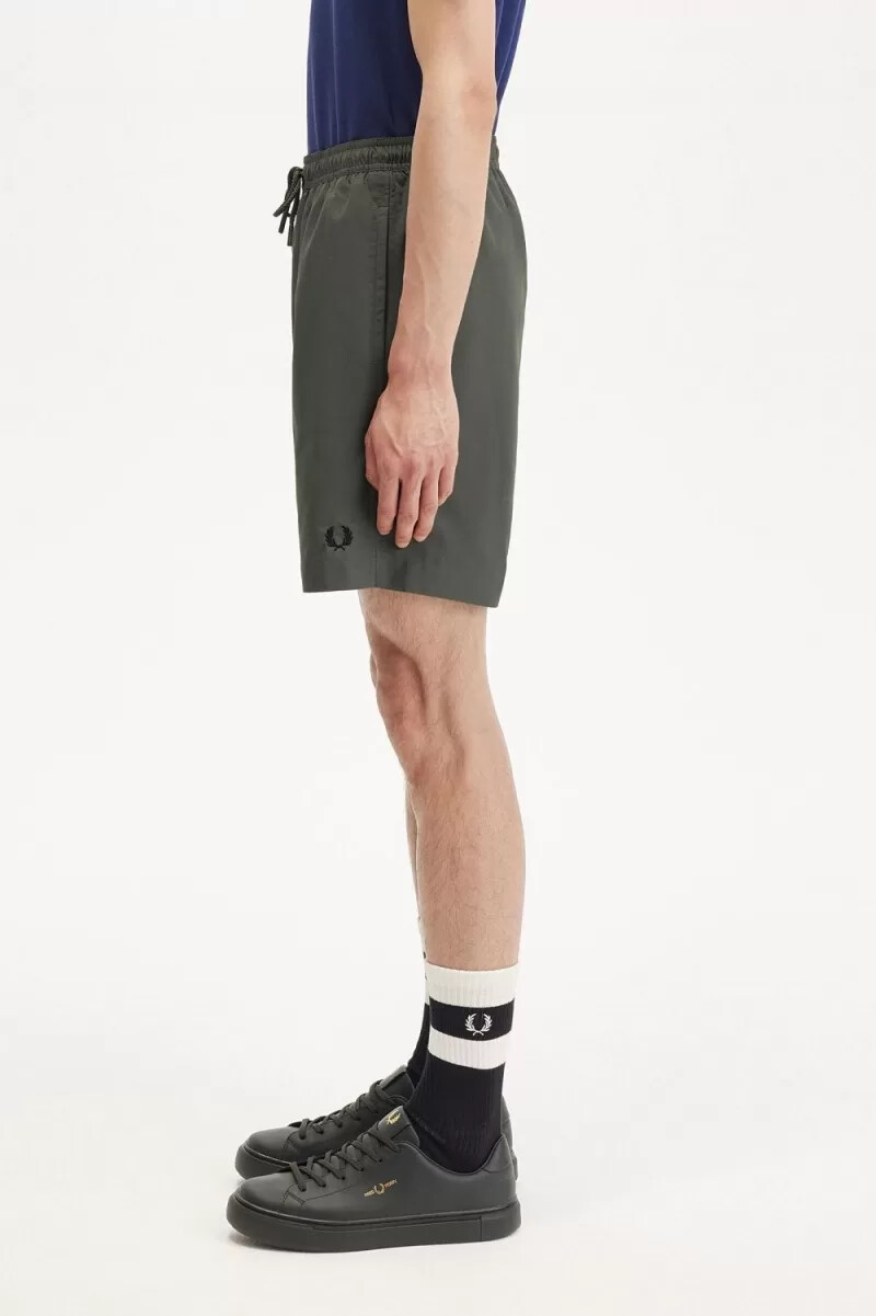 fred perry classic swim mens shorts field green