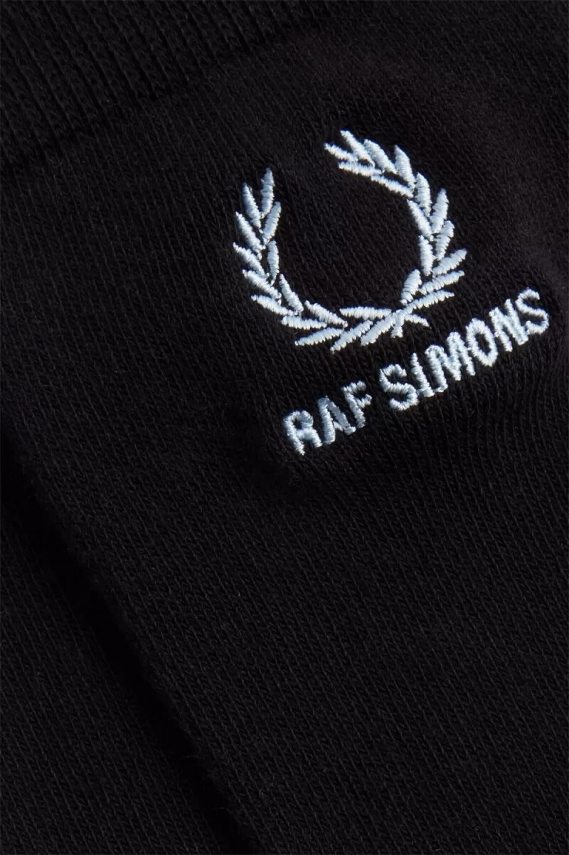 fred perry embroidered mens socks black lapis