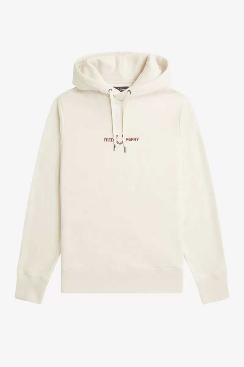 fred perry embroidered hooded mens sweatshirts beige