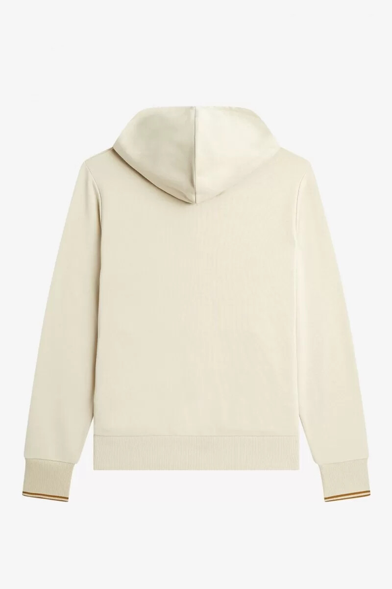 fred perry tipped hooded mens sweatshirts oatmeal