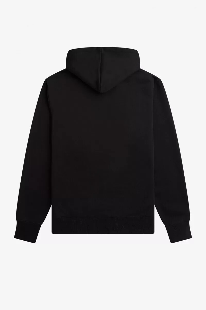 fred perry embroidered hooded mens sweatshirts black