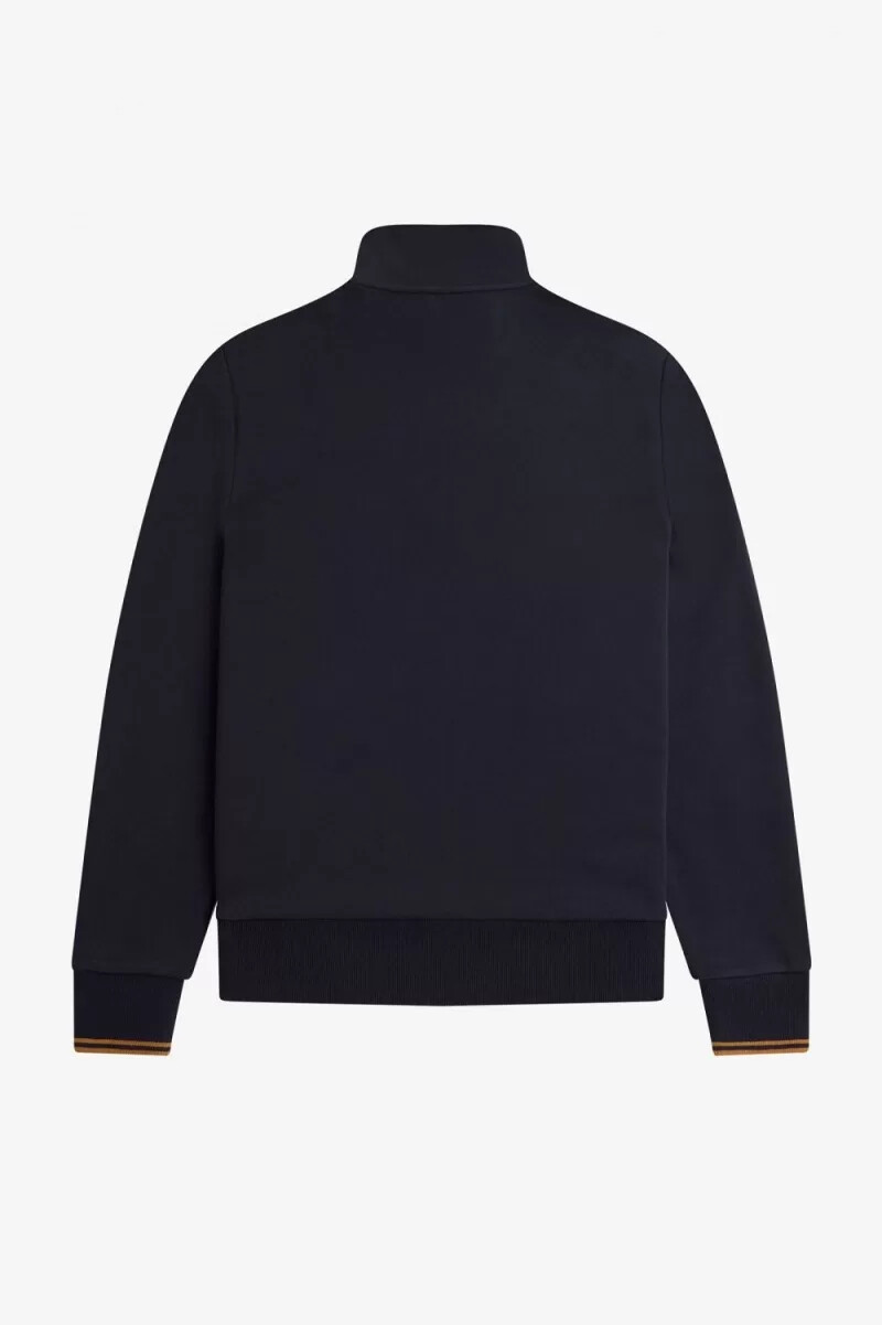 fred perry half zip mens sweatshirts navy dark coffee