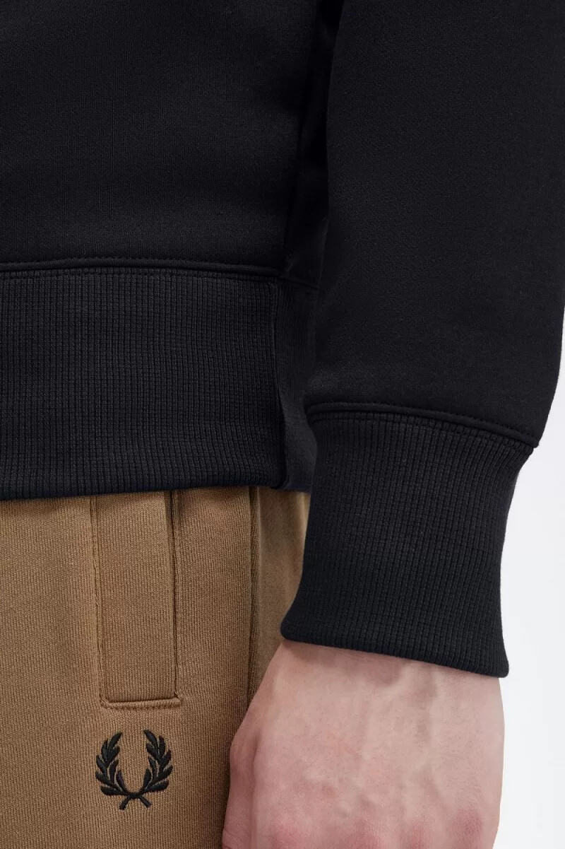 fred perry embroidered mens sweatshirts navy