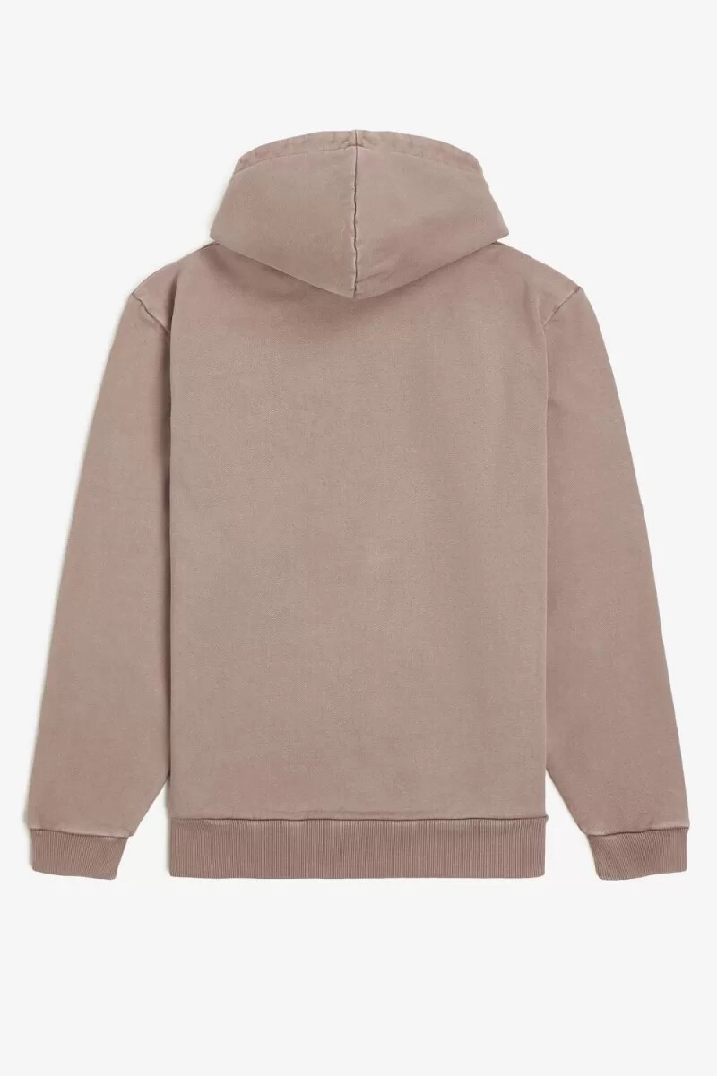 fred perry heavyweight hooded mens sweatshirts dark pink