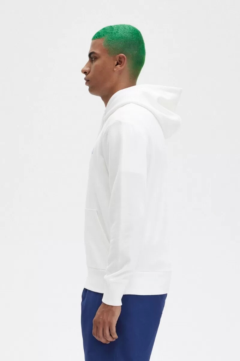 fred perry laurel wreath print hooded mens sweatshirts snow white