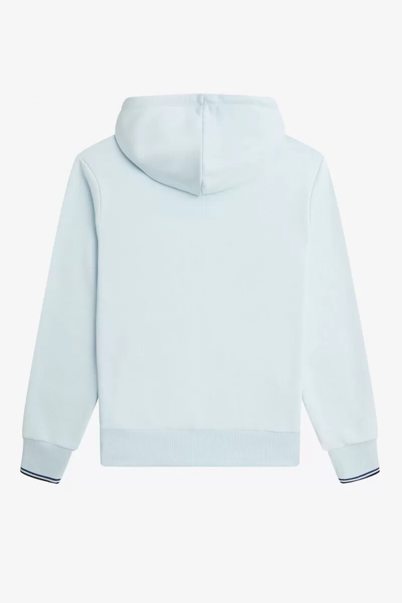 fred perry tipped hooded mens sweatshirts light aqua