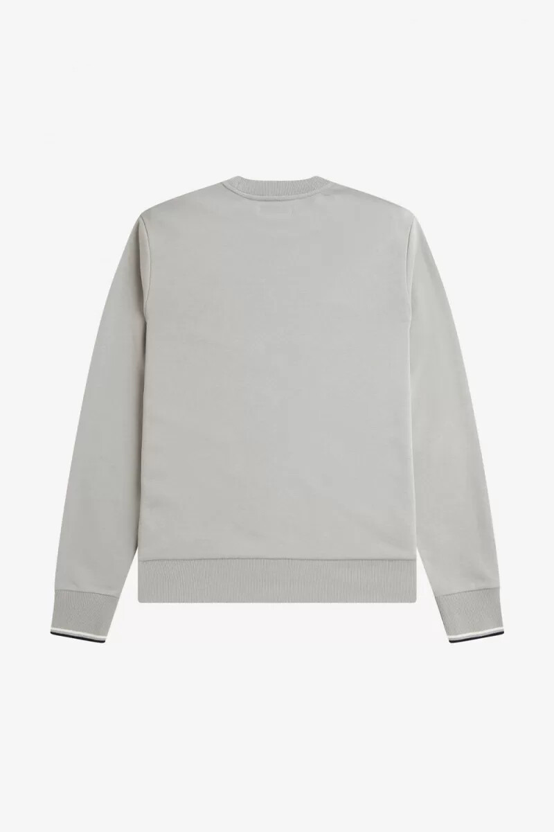 fred perry crew neck mens sweatshirts grey