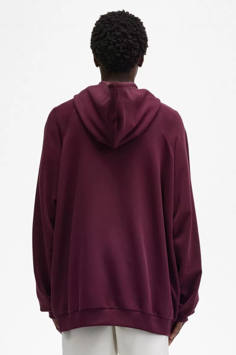 fred perry printed hooded mens sweatshirts navy