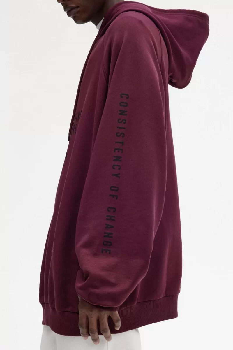 fred perry printed hooded mens sweatshirts navy