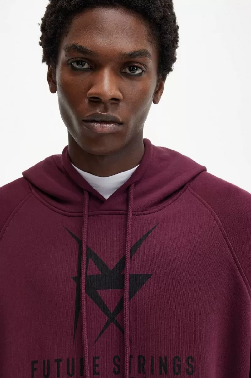 fred perry printed hooded mens sweatshirts navy