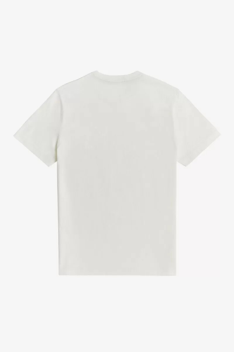 fred perry crew neck mens t-shirt snow white