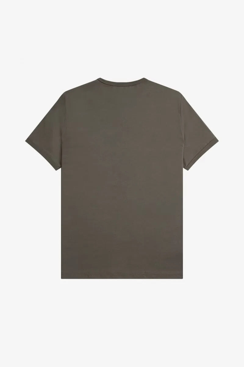 fred perry ringer mens t-shirt field green