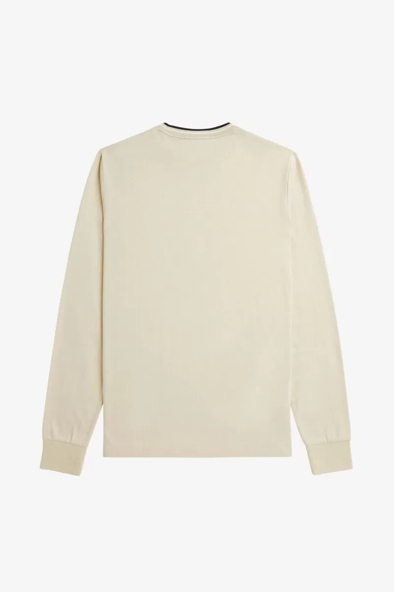 fred perry twin tipped mens t-shirt oatmeal beige black