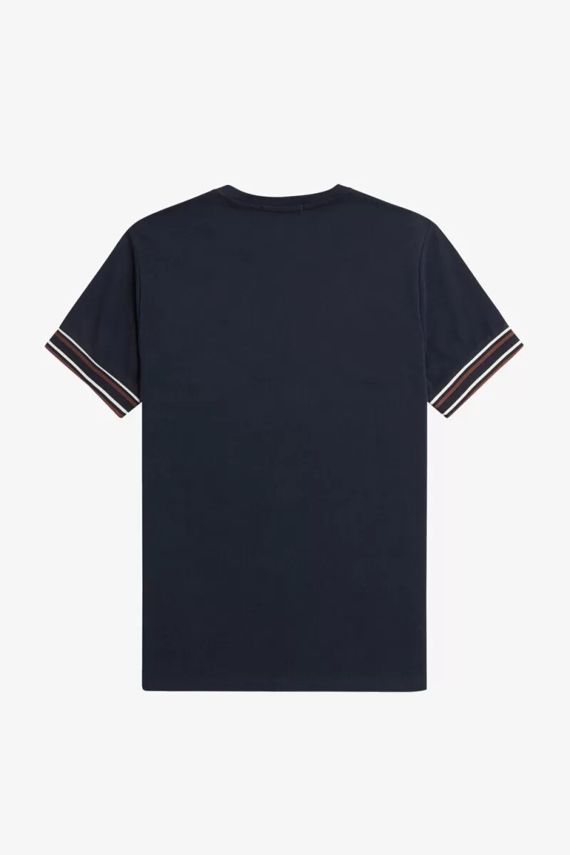 fred perry bold tipped piqué mens t-shirt navy