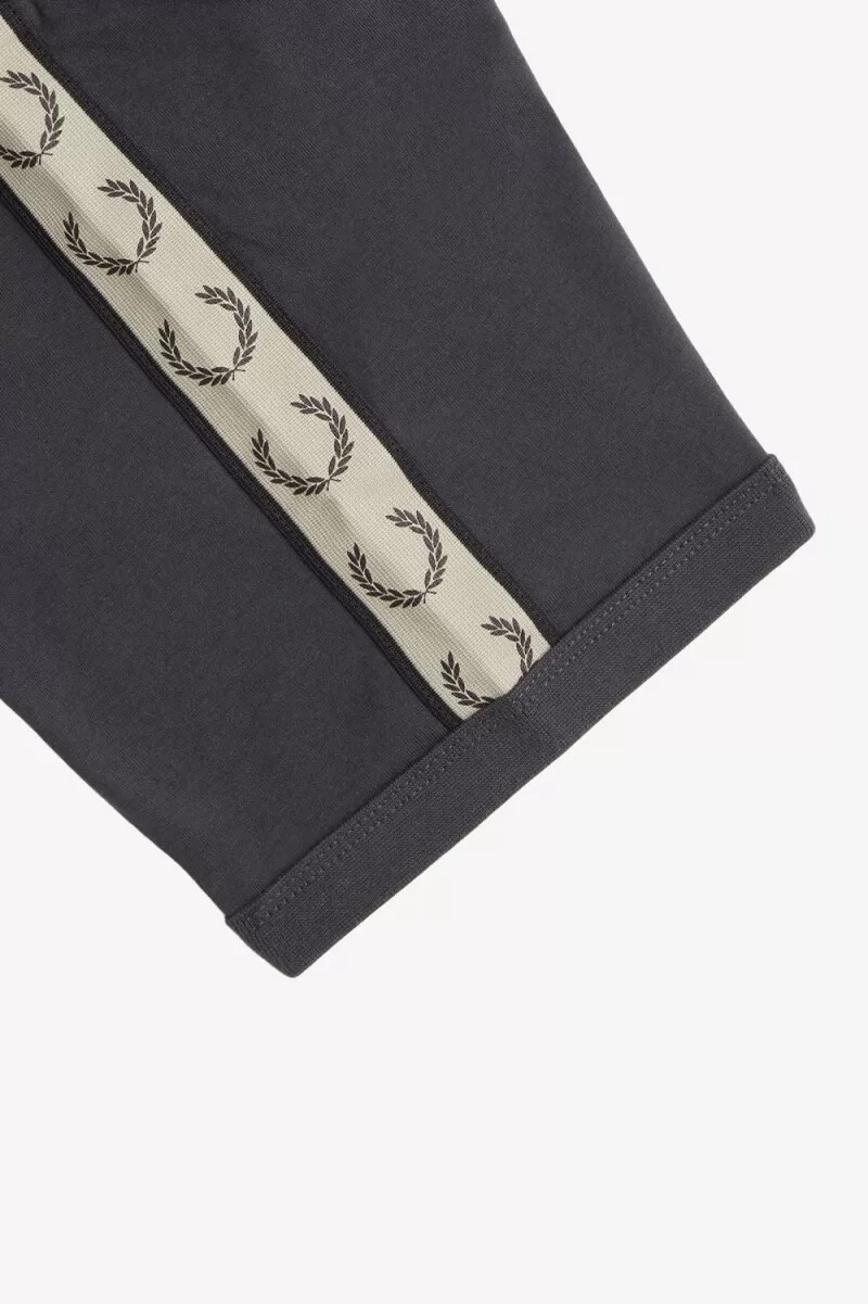 fred perry contrast tape ringer mens t-shirt anchor grey black