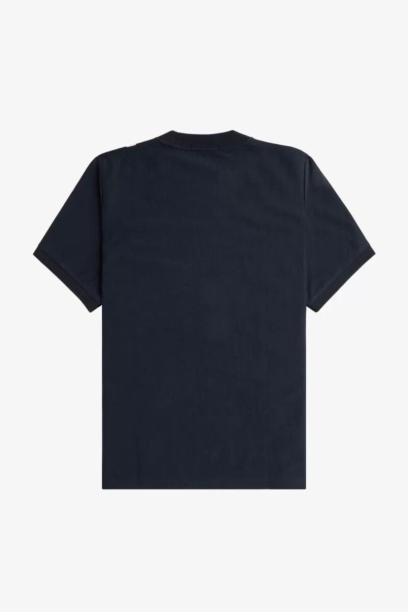 fred perry gradient stripe mens t-shirt navy