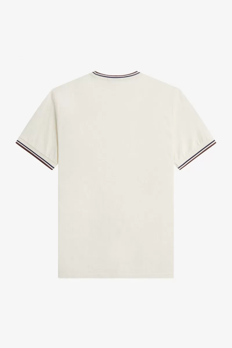 fred perry twin tipped mens t-shirt beige whisky brown