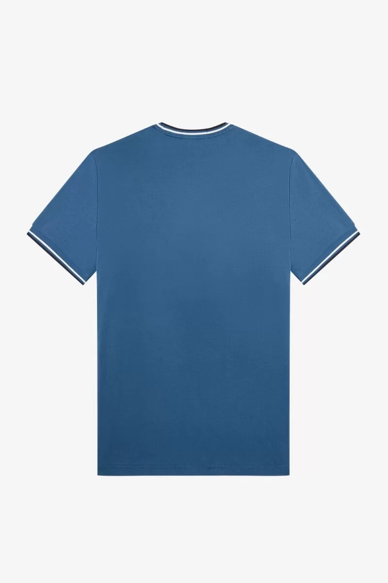 fred perry twin tipped mens t-shirt midnight blue
