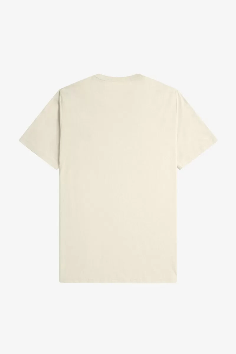 fred perry crew neck mens t-shirt oatmeal black