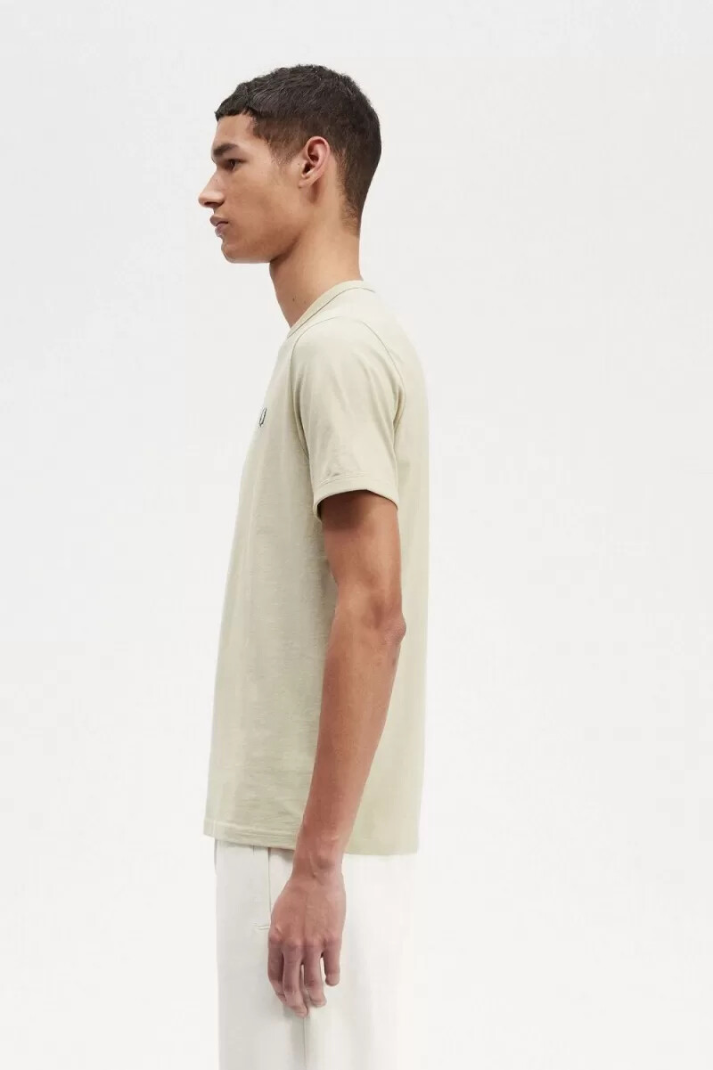 fred perry ringer mens t-shirt light mint