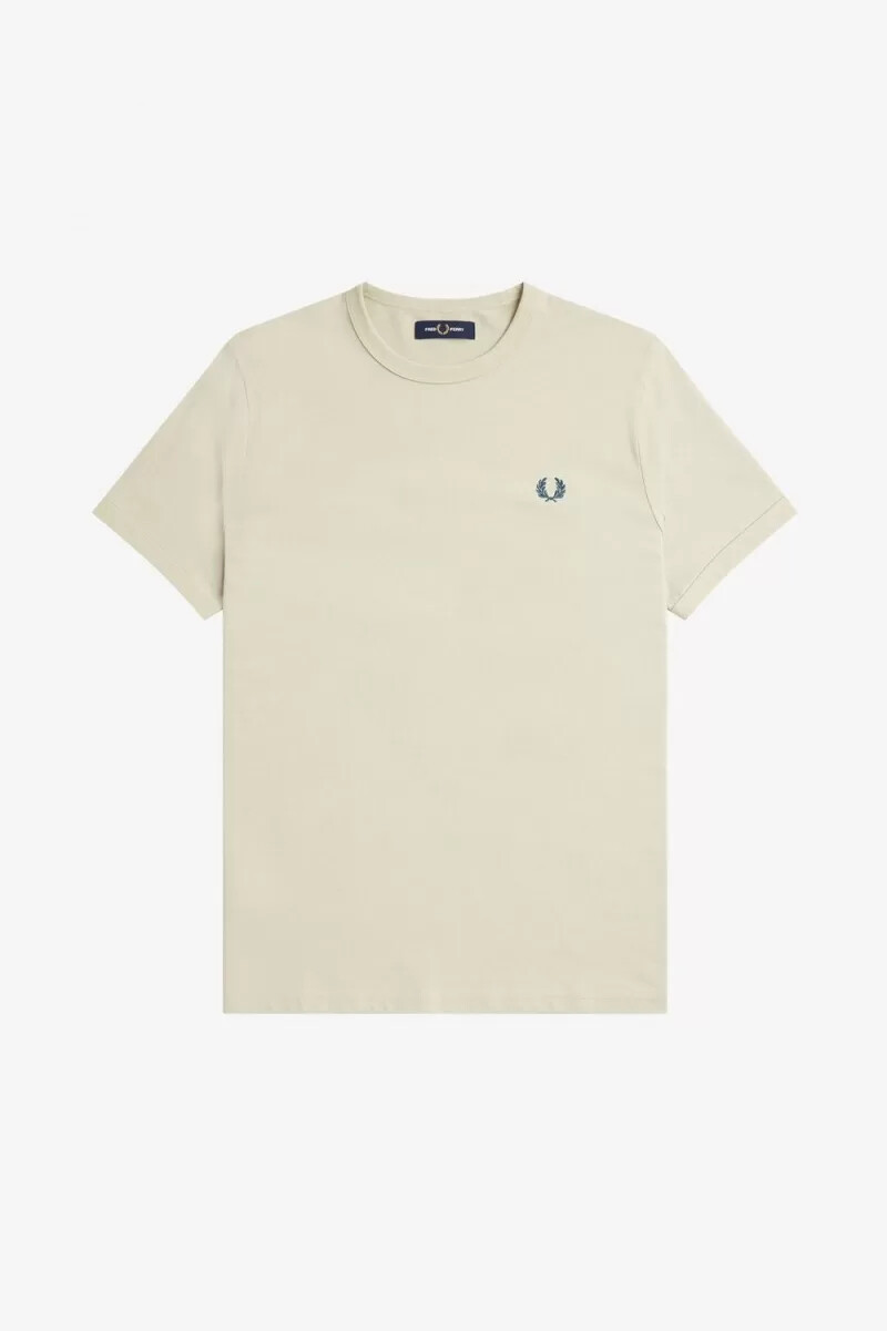 fred perry ringer mens t-shirt light mint